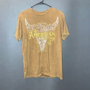 The American Cowboy mustard western tee!